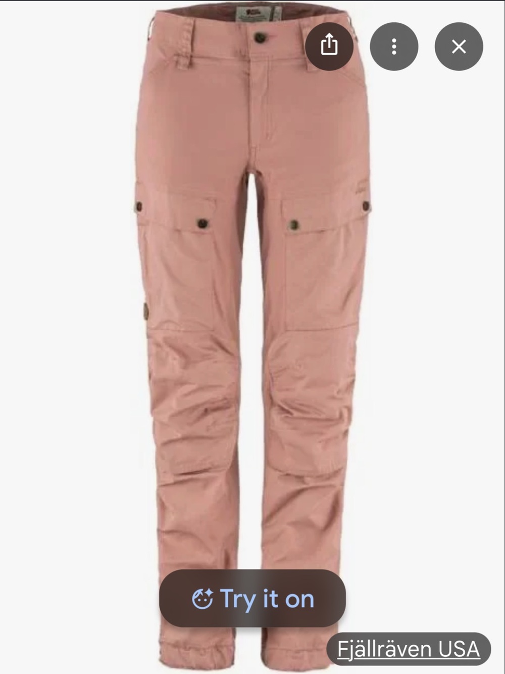🥾Women’s 12x32” FjallRaven G1000 trekking pants in Dusty Rose 🥾